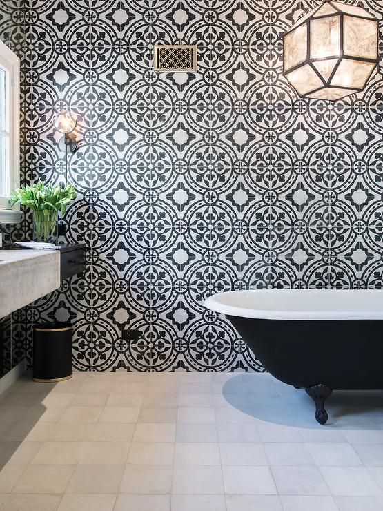 Printed tile feature wall